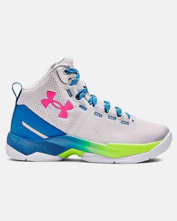 Pre-School Curry 2 Splash Party Basketball Shoes in Gray image number 0